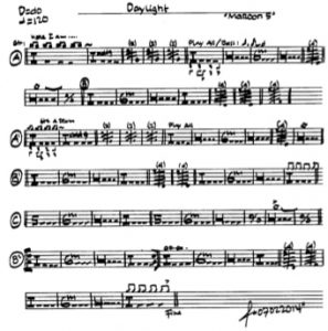 Sheet Music Daylight - Maroon 5