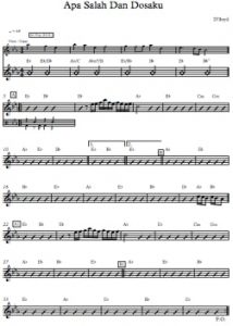 Apa Salah Dan Dosaku in Eb - D'lloyd - Chords